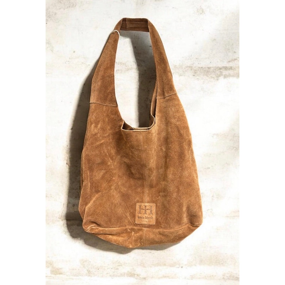 Haute Hippie Suede Tote in Cognac Brown - Picture 2 of 6